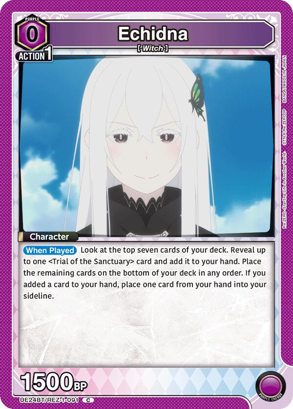 Echidna (091) (UE24BT: Re:ZERO -Starting Life in Another World-) — Union Arena card