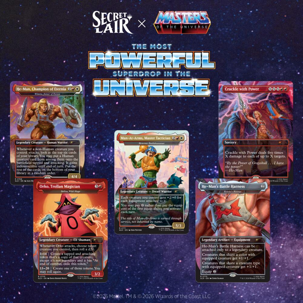 Secret Lair Drop: Secret Lair x Masters of the Universe: By the