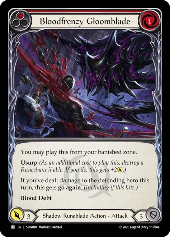Bloodfrenzy Gloomblade Red #SBW010
