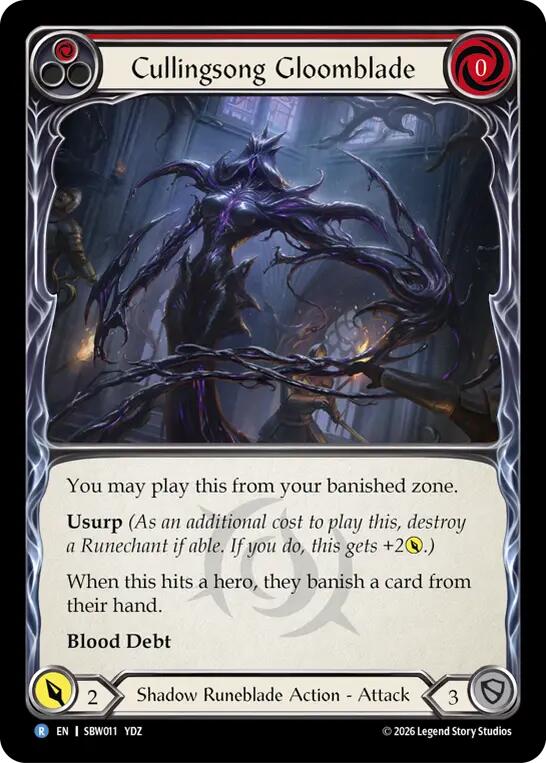Cullingsong Gloomblade #SBW011