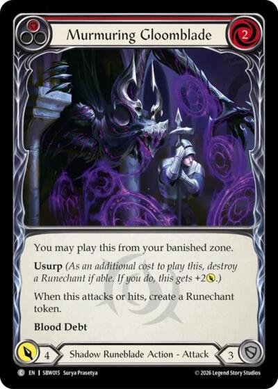 Murmuring Gloomblade Red