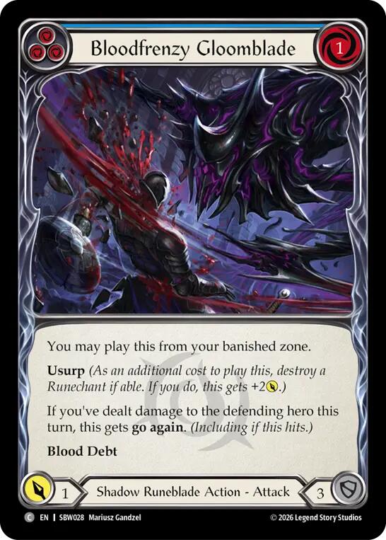 Bloodfrenzy Gloomblade Blue #SBW028