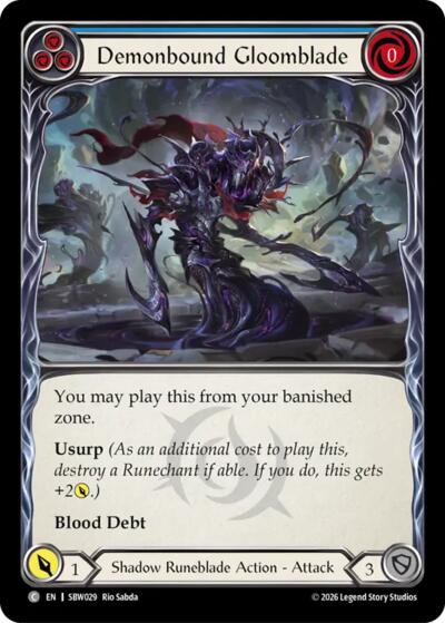 Demonbound Gloomblade Blue