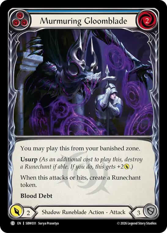 Murmuring Gloomblade Blue #SBW031