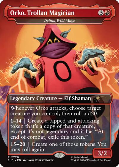 Delina, Wild Mage (Secret Lair) from SLD #2770, Magic: The Gathering card