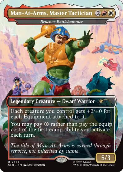 Bruenor Battlehammer (Secret Lair) from SLD #2771, Magic: The Gathering card