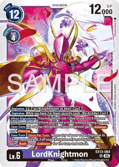 LordKnightmon #EX13-064 SR (Chivalrous XIII)