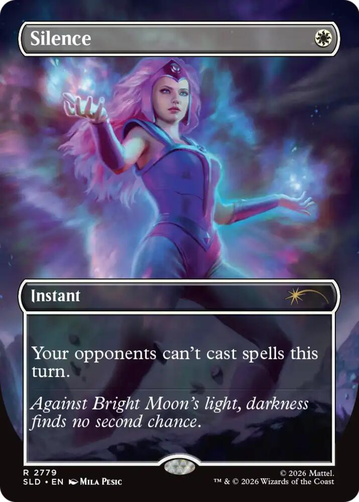 Silence (Secret Lair) from Secret Lair Drop Series (SLD) #2779, Magic: The Gathering card
