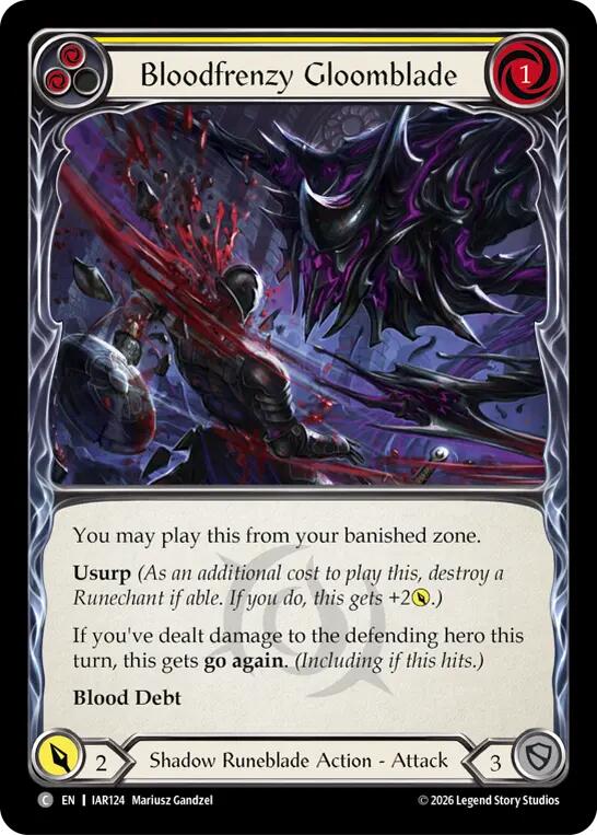 Bloodfrenzy Gloomblade Yellow #IAR124