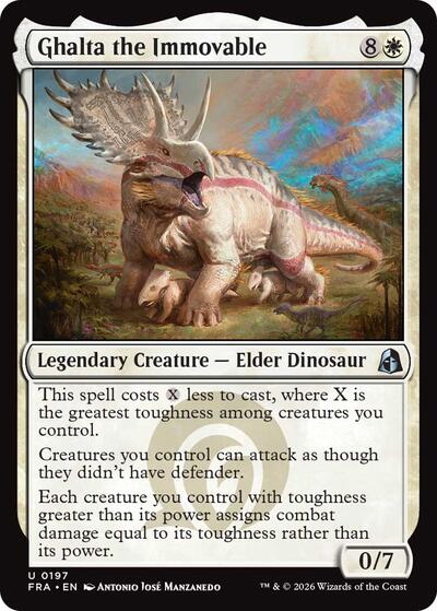 Ghalta the Immovable from FRA #197, Magic: The Gathering card