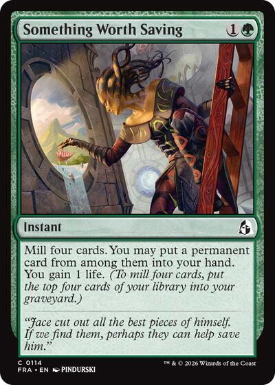 Something Worth Saving from FRA #114, Magic: The Gathering card