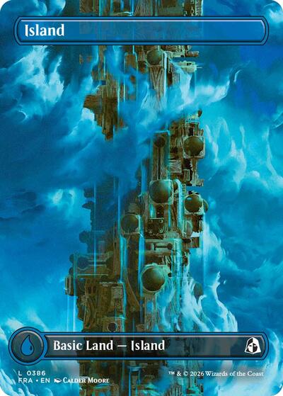 Island (Borderless) from FRA #386, Magic: The Gathering card