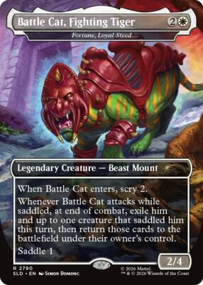 Battle Cat, Fighting Tiger - Fortune, Loyal Steed #2790 – Secret Lair Drop Series (Rare)