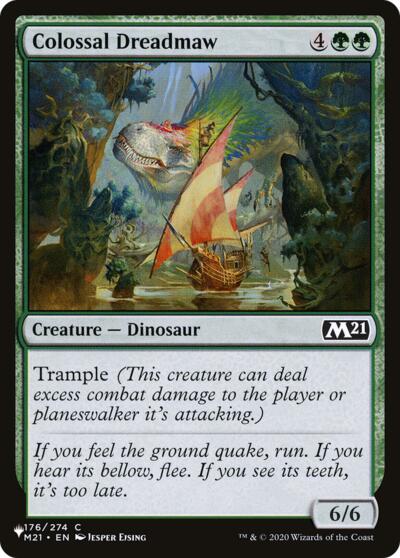 Colossal Dreadmaw (The List, from M21) from LIST #M21-176, Magic: The Gathering card