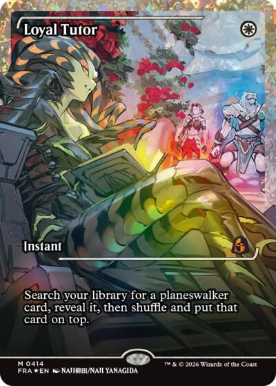 Loyal Tutor (Showcase, Fracture Foil) from FRA #414, Magic: The Gathering card
