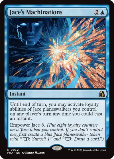 Jace's Machinations from FRA #32, Magic: The Gathering card