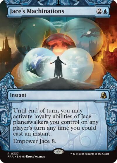 Jace's Machinations (Showcase) from FRA #337, Magic: The Gathering card