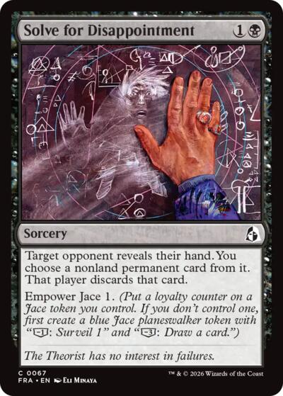Solve for Disappointment FRA 67 Magic card