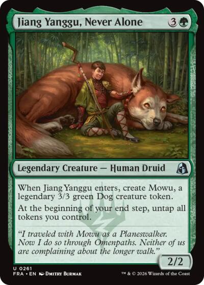 Jiang Yanggu, Never Alone FRA 261 Magic card