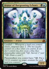 Avatar of Burgeoning Echoes - Magic: The Gathering Reality Fracture trading card