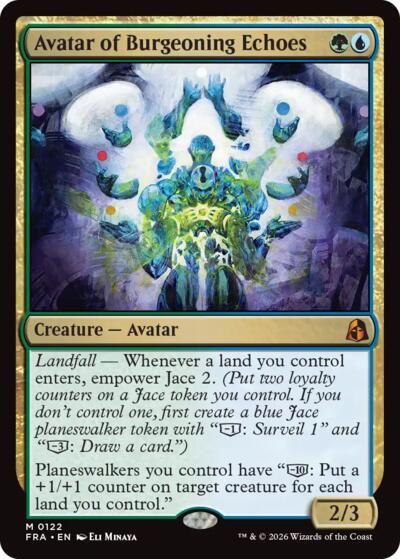 Avatar of Burgeoning Echoes from FRA #122, Magic: The Gathering card