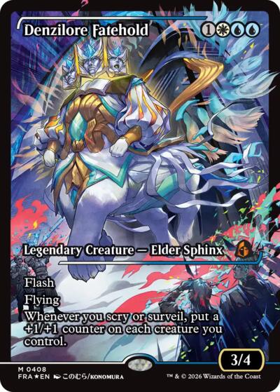 Denzilore Fatehold (Showcase) from FRA #408, Magic: The Gathering card