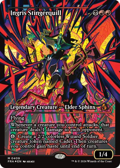 Ingris Stingerquill (Showcase) from FRA #409, Magic: The Gathering card