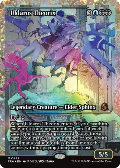 Uldaros Theorix (Showcase, Fracture Foil) from FRA #421, Magic: The Gathering card
