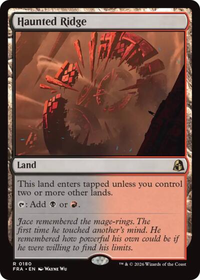 Haunted Ridge from FRA #180, Magic: The Gathering card