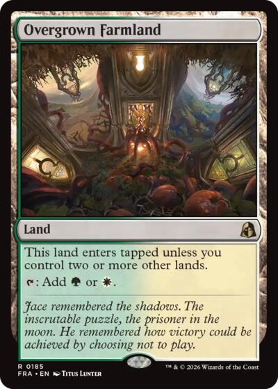Overgrown Farmland from FRA #185, Magic: The Gathering card