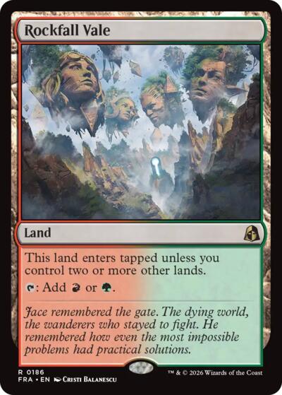 Rockfall Vale from FRA #186, Magic: The Gathering card