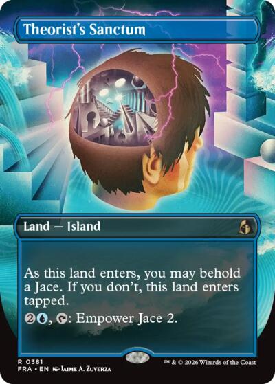 Theorist's Sanctum (Borderless) from FRA #381, Magic: The Gathering card