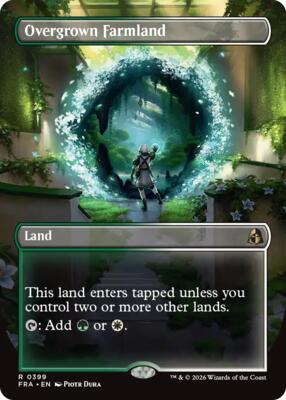 Overgrown Farmland (Borderless) #399 – Reality Fracture (Rare)