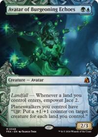 Avatar of Burgeoning Echoes (Showcase) (0348) - Magic: The Gathering Reality Fracture trading card