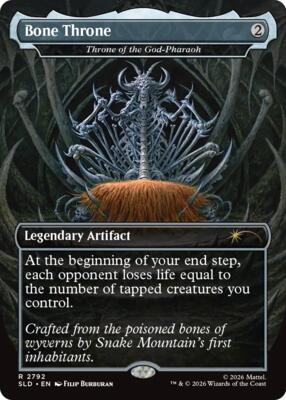 Bone Throne - Throne of the God-Pharaoh #2792 – Secret Lair Drop Series (Rare)