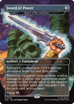Sword of Power - Sword of War and Peace #2793 – Secret Lair Drop Series (Mythic)