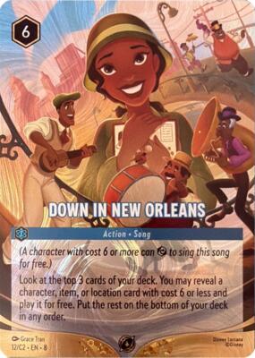 Down in New Orleans (Foil), one of the most valuable Disney Lorcana cards