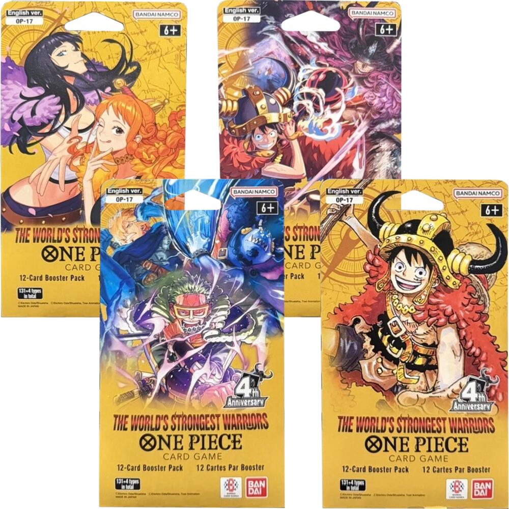 The World's Strongest Warriors Sleeved Booster Pack Art Bundle