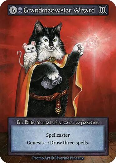 Grandmeowster Wizard (Welcome Kit Promos) — Sorcery: Contested Realm card
