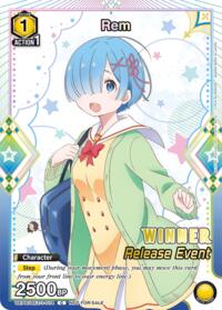 Rem (014) (Release Event Winner) - Union Arena UE24BT: Re:ZERO -Starting Life in Another World- Release Event Cards trading card