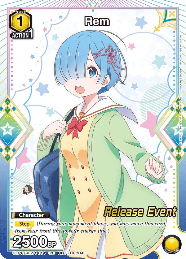 Rem (014) (UE24BT: Re:ZERO -Starting Life in Another World- Release Event Cards) — Union Arena card