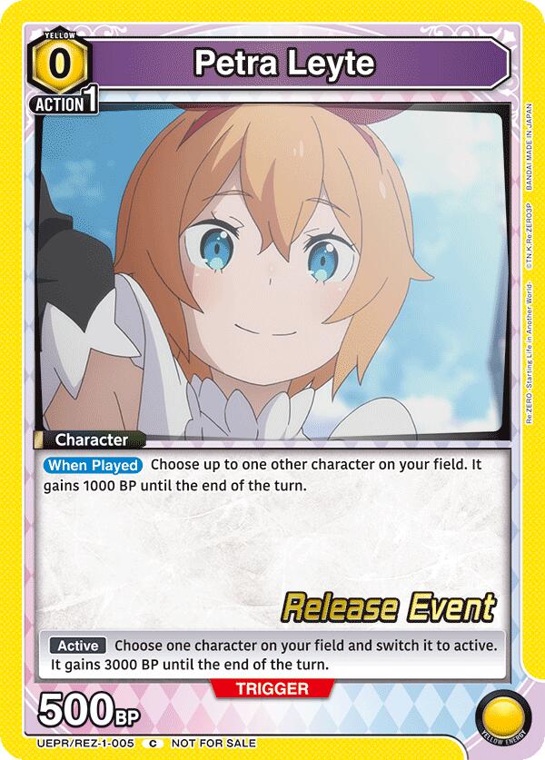 Petra Leyte (UE24BT: Re:ZERO -Starting Life in Another World- Release Event Cards) — Union Arena card