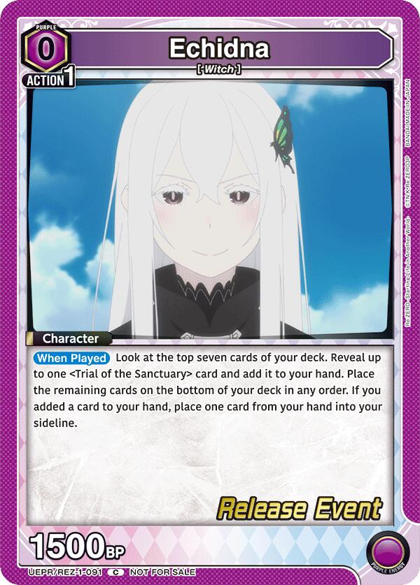 Echidna (091) (UE24BT: Re:ZERO -Starting Life in Another World- Release Event Cards) — Union Arena card