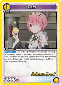 Ram (009) - Union Arena UE24BT: Re:ZERO -Starting Life in Another World- Release Event Cards trading card