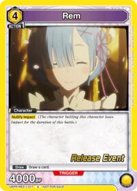 Rem (017) - Union Arena UE24BT: Re:ZERO -Starting Life in Another World- Release Event Cards trading card