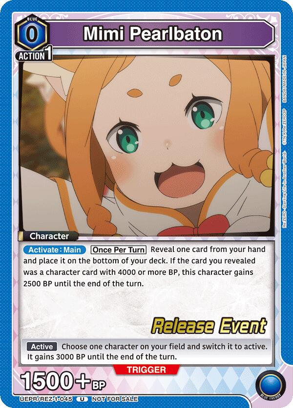 Mimi Pearlbaton (UE24BT: Re:ZERO -Starting Life in Another World- Release Event Cards) — Union Arena card