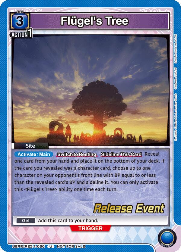 Flugel's Tree (UE24BT: Re:ZERO -Starting Life in Another World- Release Event Cards) — Union Arena card