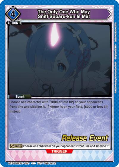 The Only One Who May Sniff Subaru-kun Is Me!