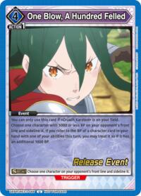 One Blow, A Hundred Felled - Union Arena UE24BT: Re:ZERO -Starting Life in Another World- Release Event Cards trading card