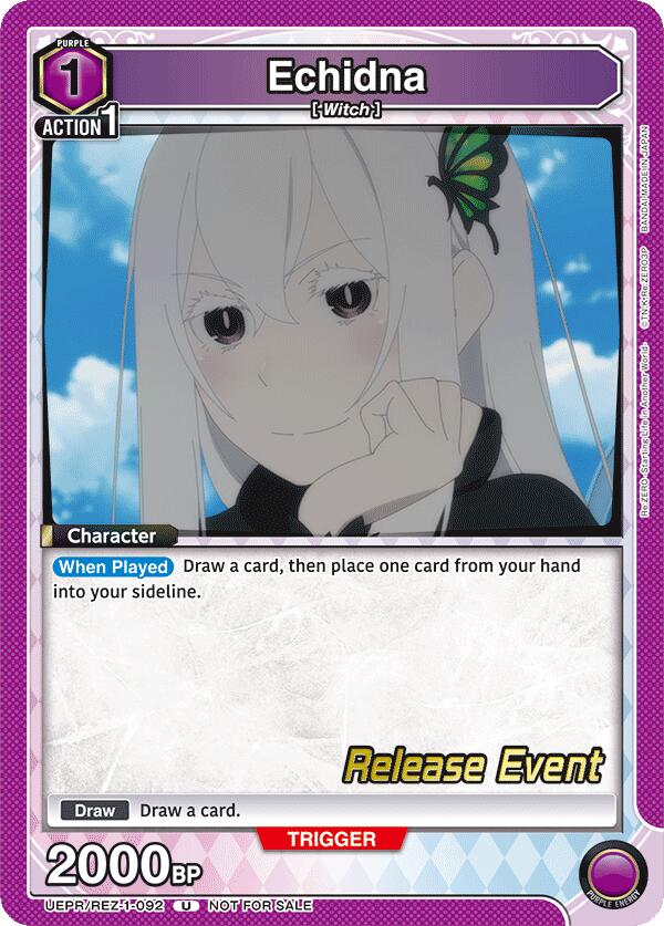 Echidna (092) (UE24BT: Re:ZERO -Starting Life in Another World- Release Event Cards) — Union Arena card